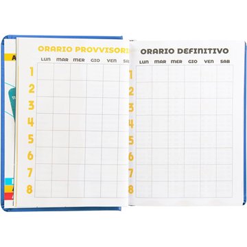 Agenda Comix 16m Mini E 74088e Azzurro Scritta Bianca