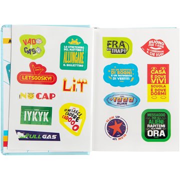 Agenda Comix 2025-2026 16m Mini G 74088g Azzurro Chiaro Scritta Bianca