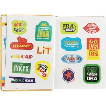 Agenda Comix 2025-2026 16m Mini H 74088h Oro Scritta Arancio