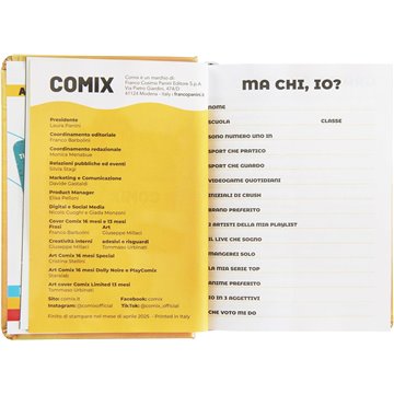 Agenda Comix 2025-2026 16m Mini H 74088h Oro Scritta Arancio