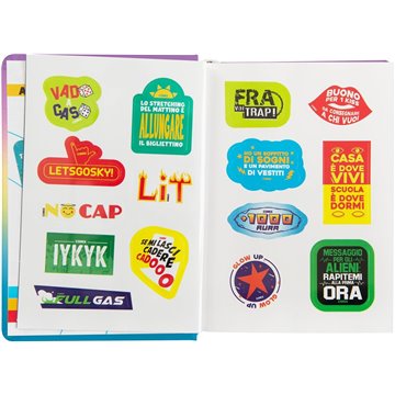 Agenda Comix 2025-2026 16m Mini I 74088i Sunrise Scritta Bianca