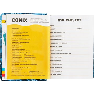 Agenda Comix 2025-2026 16m Mini L 74088l Metal