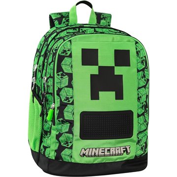 Zaino Scuola Organizzato Pixel Minecraft 74359