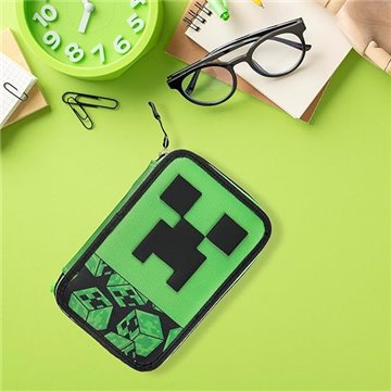 Astuccio Corredato 3 Zip Pixel Minecraft 74363
