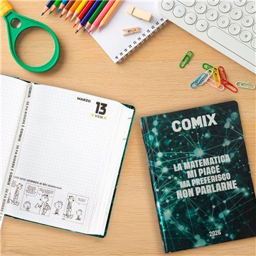 Agenda Comix 2025-2026 16m Mini J 74088k Verde