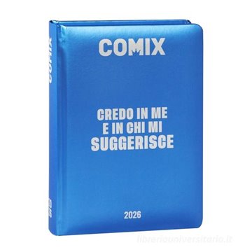 Diario 13m 2025-2026 Standard Comix Wave Beep Boy 74139bb Electric Blue