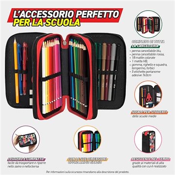 Astuccio Corredato 3 Zip Comix Wave  Beep Boy 74156bb