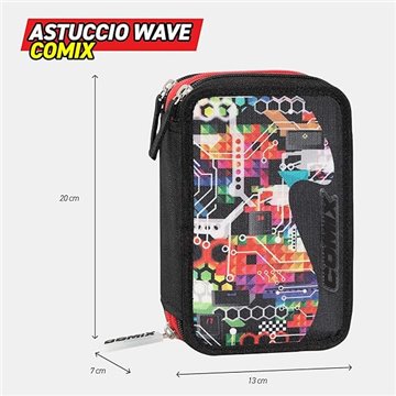 Astuccio Corredato 3 Zip Comix Wave  Beep Boy 74156bb