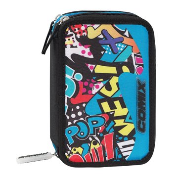 Astuccio Corredato 3 Zip Comix Wave Street Words 74156sw