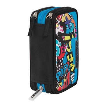 Astuccio Corredato 3 Zip Comix Wave Street Words 74156sw