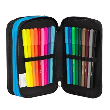 Astuccio Corredato 3 Zip Comix Wave Street Words 74156sw