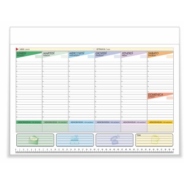 Planning Da Tavolo 2026 Bianco