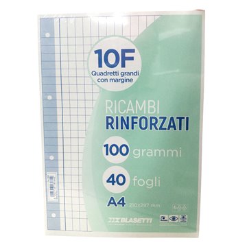 Ricambio Rinforzato Blasetti - 40 Fogli - 100 Gr. 10f 8064