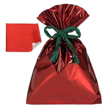 Buste Metallizzate Rosso Fondo Pieno 8x15 Pz.50