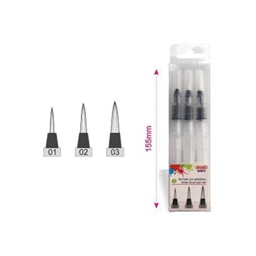 Pennelli Con Serbatoio Tondi Set 3 Pezzi Wbp3