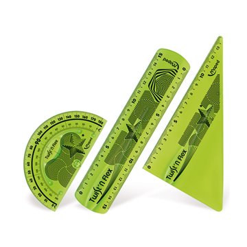 Set Disegno 3 Pezzi Twist'n Flex Riga Squadra Goniometro Flex