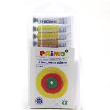 Tempera 7.5ml 12 Colori Primo 245t12pp