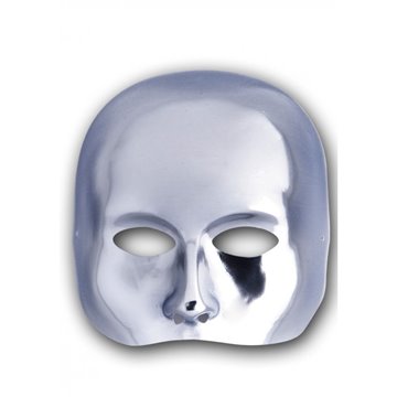 Carnevale Maschera Mezzo Viso Argento 00144