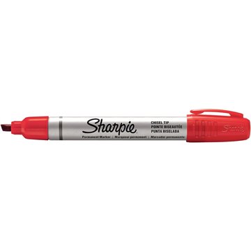 Pennarelli Sharpie Metal Small Punta Scalpello Rossi