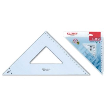 Squadra Uni 45° Cm.12 28712ss