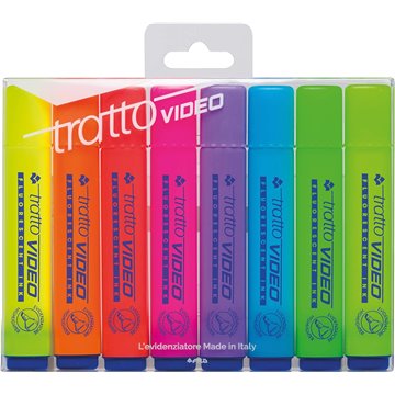 Evidenziatori Tratto Video Pz.8
