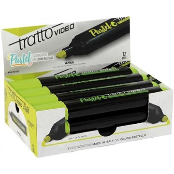 Evidenziatori Tratto Video Pastel Verde Avocado