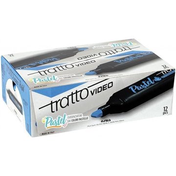 Evidenziatori Tratto Video Pastel Azzurro Mirtillo