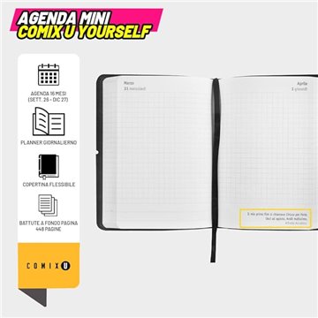 Ag. 16m Day Mini Comix U Yourself Black White 75662bw