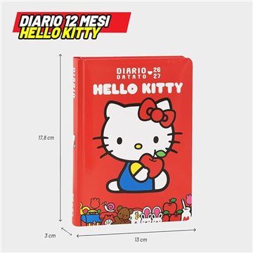 Superdiario Std Datato Red Hello Kitty 76189rd