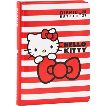 Superdiario Std Datato Stripes Hello Kitty 76189st