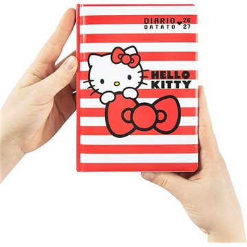 Superdiario Std Datato Stripes Hello Kitty 76189st