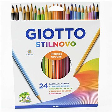 Pastelli Giotto Stilnovo 24 Colori Astuccio 256600