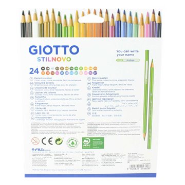 Pastelli Giotto Stilnovo 24 Colori Astuccio 256600