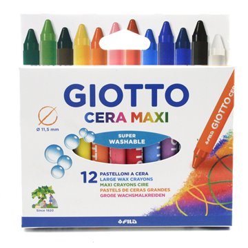 Pastelli Cera Maxi Giotto 12 291200