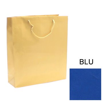 Buste C/cordoncino 27x37+12 Blu