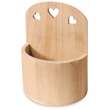 Vaso Legno Da Appendere Cm.15x17x15 06337