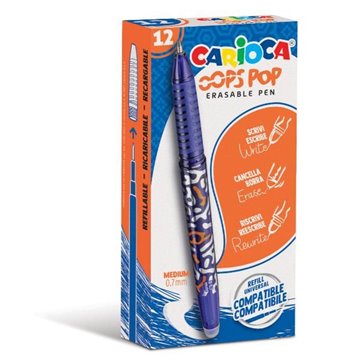 Penne Cancellabili Carioca Oops Pop Blu 42044/02