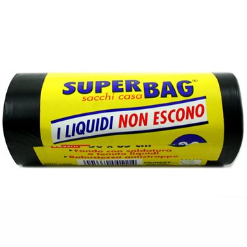 Buste N.u. Superbag Lt.30 Pz.30 50x65 Nere Raccolta Rifiuti