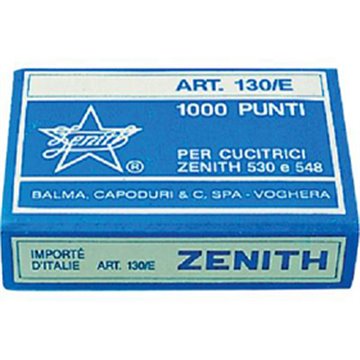 Punti Metallici 130/e 6/4 100scatoline Da 1000 Punti Zenith S/100