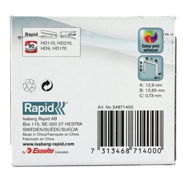 Punti Metallici Rapid 9/12 5000