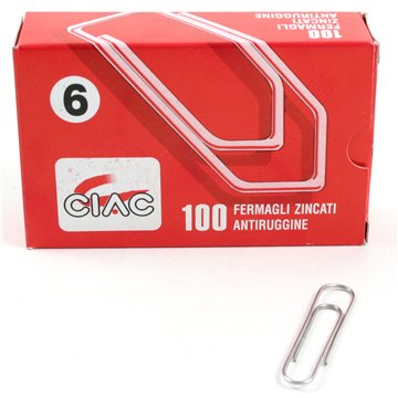 Fermagli Ciac N.6 Pz.100