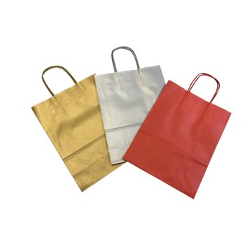 Shopper Kraft Bianco 22x10x29 Mix Natale A M.r. 080005