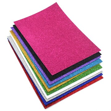 Fogli Foam Eva Glitter Pz.10