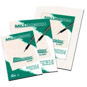 Blocchi Millimetrati Ciac 21x29 Ff10 1831