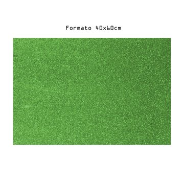 Fogli Foam Eva Glitter 40x60 Verde Evag4060c10