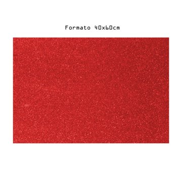 Fogli Foam Eva Glitter 40x60 Evag4060c34 Rosso