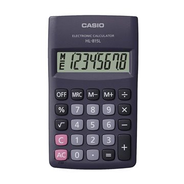 Calcolatrice Casio Tascabile 8 Cifre Hl-815l