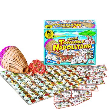 Giochi Grande Tombola Napoletana 96 Cartelle Panariello In Vimini