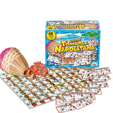 Giochi Grande Tombola Napoletana 48 Cartelle Panariello In Vimini