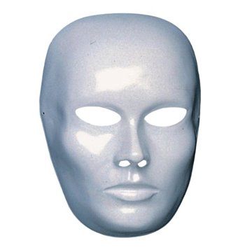 Carnevale Maschera Viso Medio Da Pitturare 00170